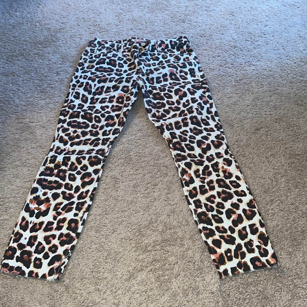 MOTHER high waisted looks ankle fray touch of the tiger size 29 pants